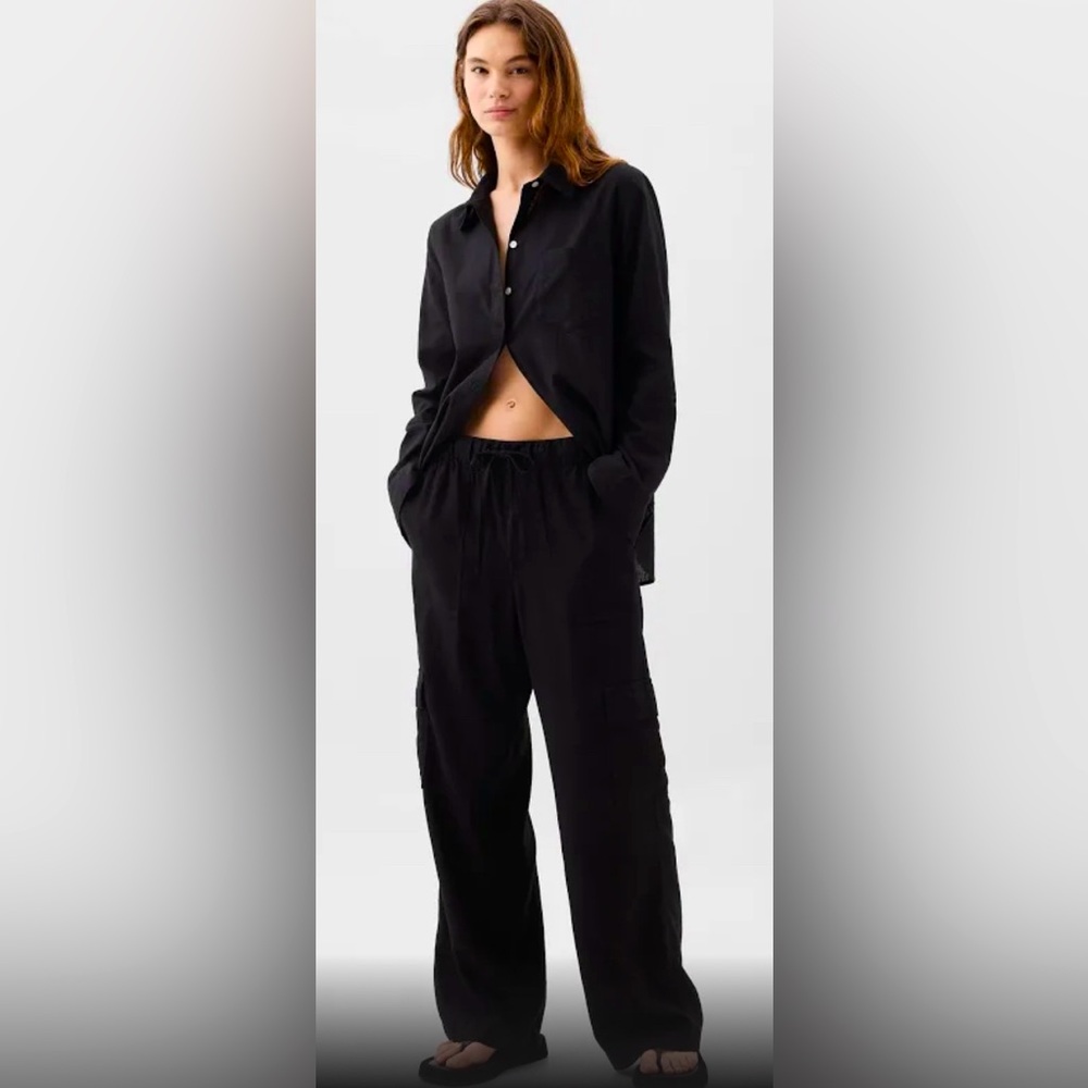 *New* GAP Linen pull up pant